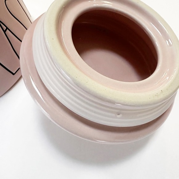 Ray Dunn Pink Food Storage Cookie Jar Happy Easter - Picture 10 of 11